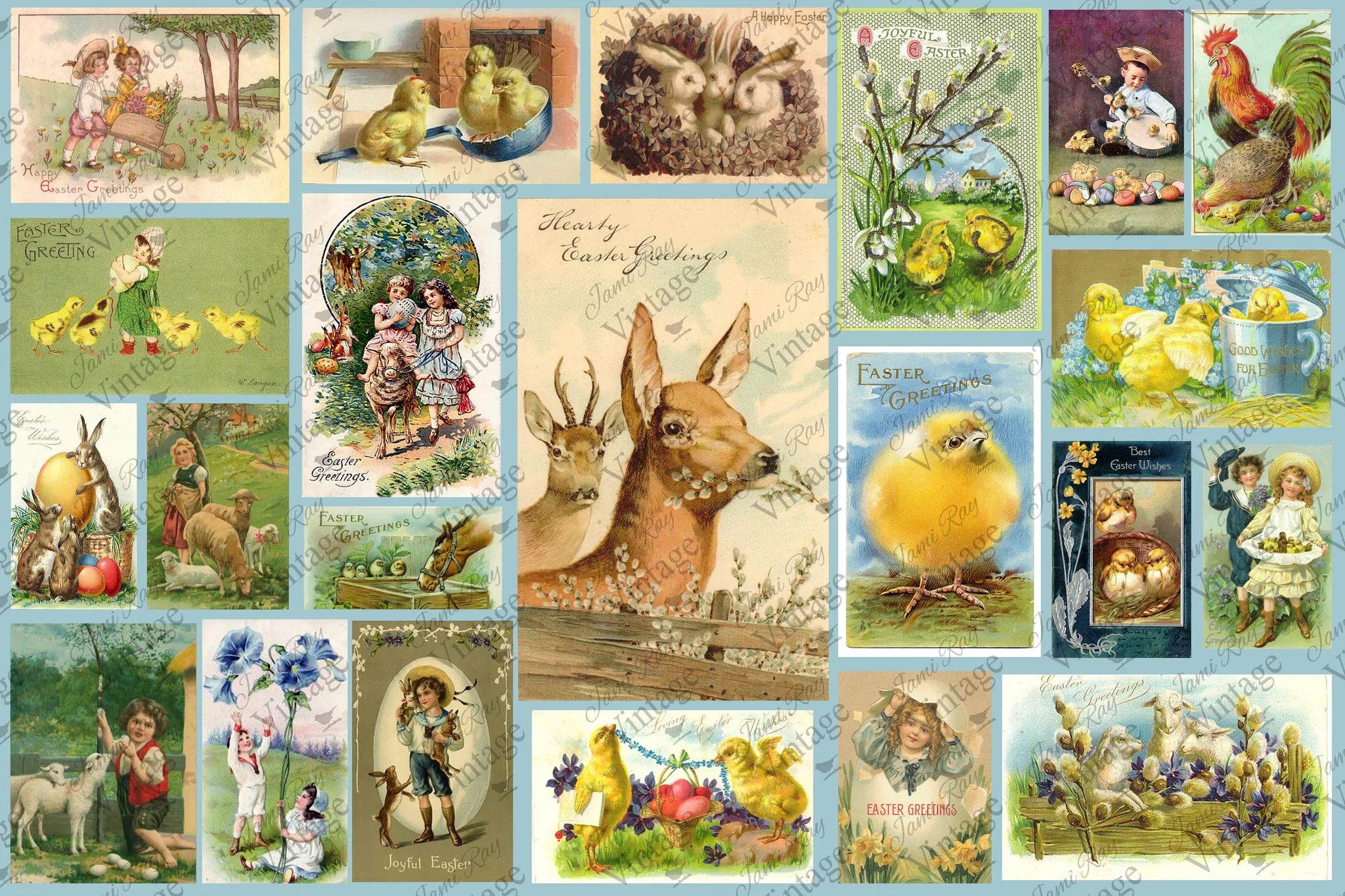 Vintage Easter Cards - JRV Paper