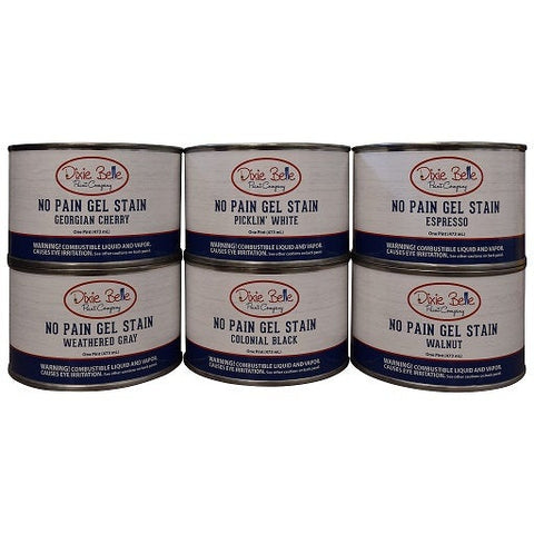 Image of New Dixie Belle No Pain Gel Stain - 16oz - 6 colors - 44 Marketplace