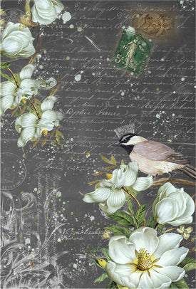 Summer Birds Decoupage Paper
